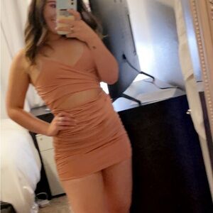 Blue Blush Orange Dress